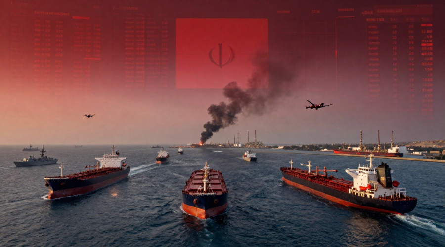 Iran War Markets Analysis of oil shock and Hormuz shipping halt shaking global risk assets.