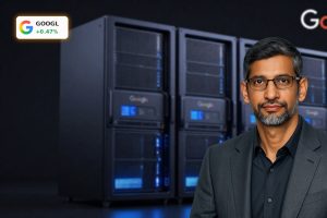 High-end Google data center hardware highlighting Alphabet AI Strategy and hyperscale compute buildout
