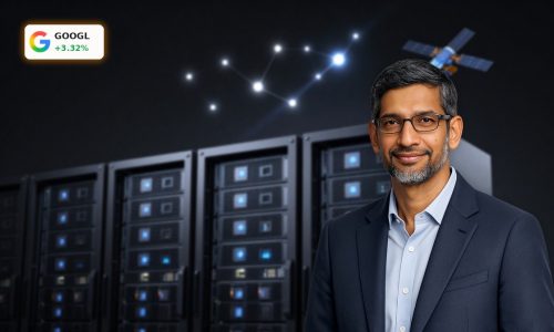 High-end Google data center hardware visualizing Google AI Strategy with Gemini and cloud