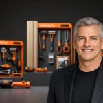 Home Depot Earnings concept with premium tools and building materials in dramatic retail product staging