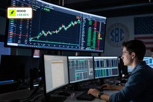 Traders watch HOOD rally after SEC day-trading rule shift under new Robinhood Regulation.