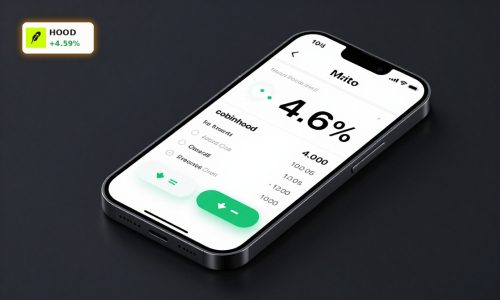 Robinhood Event Contracts trading screen on smartphone amid HOOD 4.6% rally