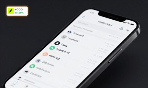 Robinhood PDT Rule shown through a mobile trading app on smartphone, reflecting active retail investing