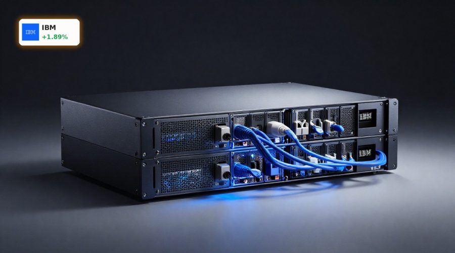 High-end data streaming servers symbolizing IBM Confluent Acquisition powering AI and hybrid cloud