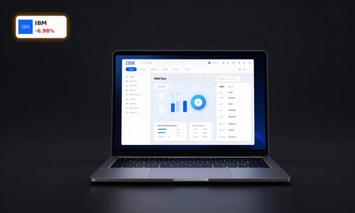 IBM AI Strategy centered on IBM Bob, enterprise software and cybersecurity in a premium dark product scene