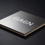 Infineon Patent Dispute centered on GaN power chip and semiconductor wafer in premium dark studio lighting