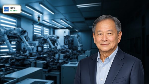 High-tech semiconductor fabrication cleanroom highlighting Intel Earnings growth