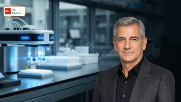 Johnson & Johnson Earnings high-tech laboratory scene