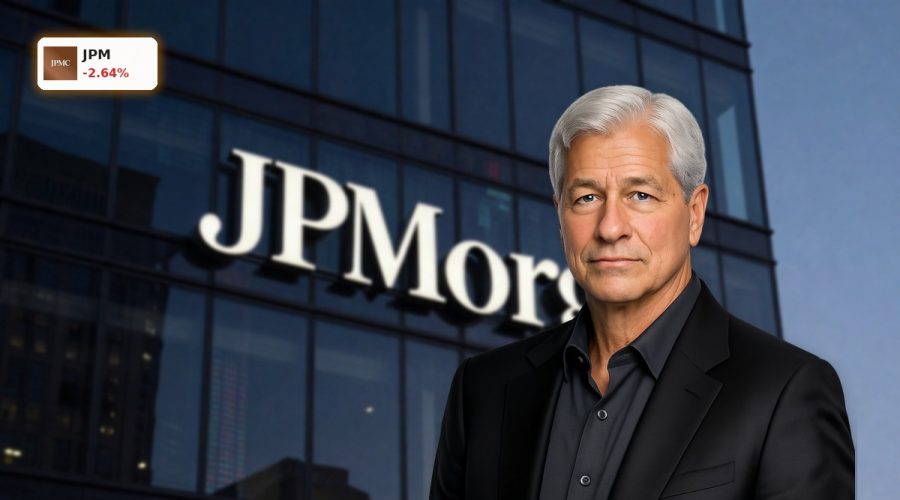 JPMorgan headquarters at dusk symbolizing rising JPMorgan Private Credit Risk concerns