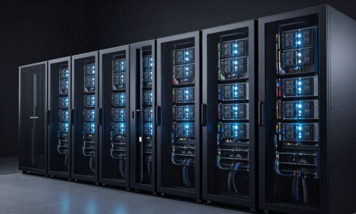High-end data center hardware powering Global AI Infrastructure growth