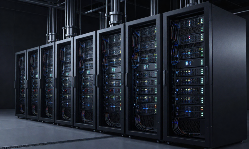 High-end data center GPUs and servers symbolizing the AI Infrastructure Investment Cycle boom
