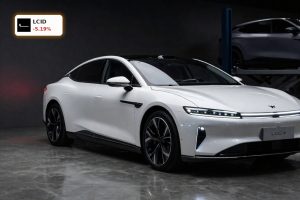 Lucid Strategy luxury EV in moody showroom as valuation and recall risks weigh on LCID stock