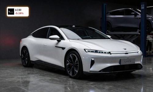 Lucid Strategy luxury EV in moody showroom as valuation and recall risks weigh on LCID stock