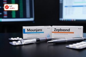 Eli Lilly GLP-1 Strategy highlighted with Mounjaro and Zepbound products driving obesity and diabetes revenue boom