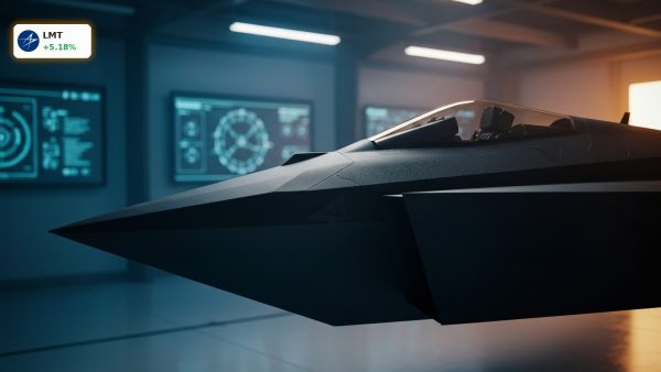 Sleek aerospace technology in a high-tech facility following the strong Lockheed Martin Earnings report.