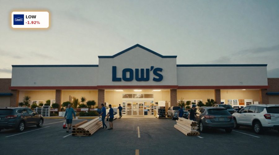 Home improvement store at dusk reflecting Lowe's Earnings and housing demand