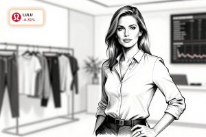 Lululemon CEO Heidi O’Neill in an editorial portrait amid stock volatility