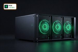 MongoDB Earnings spotlight Atlas cloud database platform with premium server hardware and AI infrastructure theme