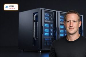 Advanced AI server rack symbolizing Meta AI Strategy, circular hardware and $27B Nebius infrastructure bet