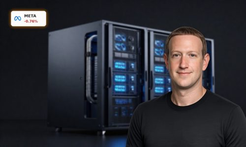 Advanced AI server rack symbolizing Meta AI Strategy, circular hardware and $27B Nebius infrastructure bet