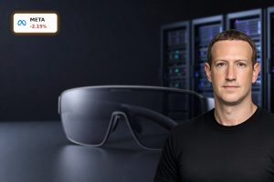 Meta Platforms AI Strategy with smart glasses and AI servers symbolizing $100B+ capex bet