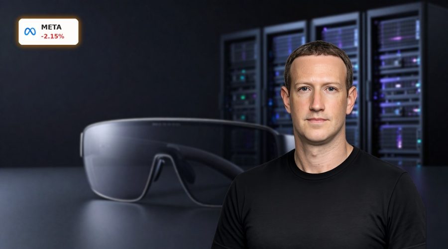 Meta Platforms AI Strategy with smart glasses and AI servers symbolizing $100B+ capex bet