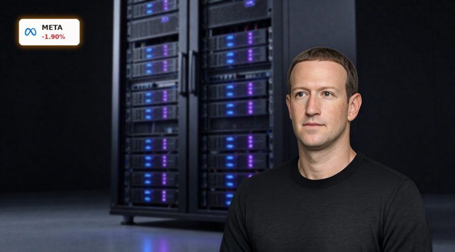 High-end data center rack symbolizing Meta Platforms AI infrastructure expansion