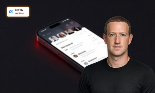 Smartphone with Meta app icons under red warning light, symbolizing Meta Social Media Lawsuits and stock plunge