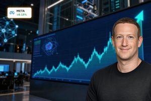 Meta Platforms Muse Spark launch linked to sharp Meta stock surge on high-tech trading floor