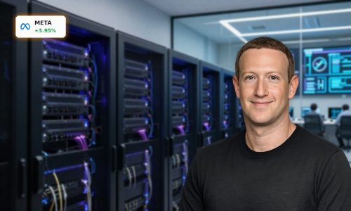 Advanced AI data center symbolizing Meta AI Strategy and $21B CoreWeave expansion.