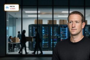 Meta Platforms Layoffs as staff exit offices while AI data center glows, stock falls on AI pivot concerns
