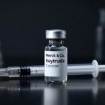 Keytruda vial highlighted in lab setting symbolizing Merck Keytruda Rivalry after ivonescimab trial setback