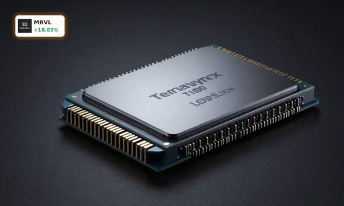 Marvell Computex AI networking chip concept reflecting TerraLynx data center semiconductor momentum