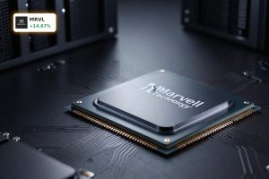 Premium AI data center chip and hardware symbolizing Marvell Technology Earnings growth