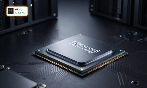 Premium AI data center chip and hardware symbolizing Marvell Technology Earnings growth