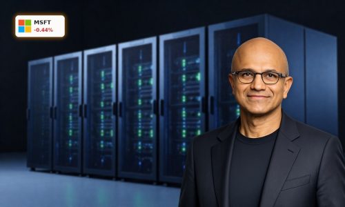 Cutting-edge data center servers symbolizing large-scale Microsoft AI Investments in cloud and OpenAI capacity