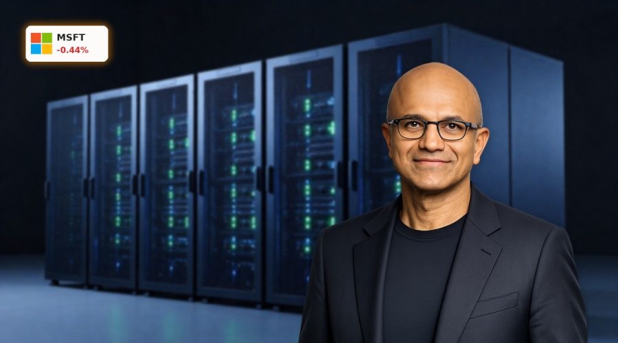 Cutting-edge data center servers symbolizing large-scale Microsoft AI Investments in cloud and OpenAI capacity