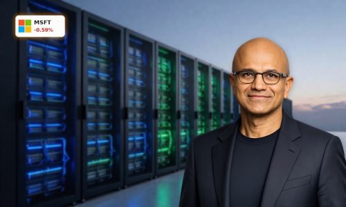 Advanced Azure data center symbolizing Microsoft AI Strategy and $625B cloud backlog