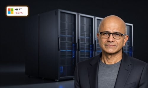 Microsoft India Expansion AI data center server infrastructure staged in premium cinematic lighting