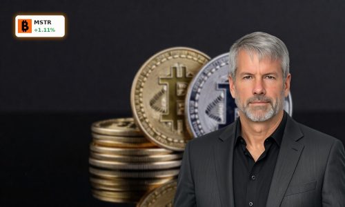 MicroStrategy Capital Strategy visualized with premium Bitcoin stack symbolizing $42B ATM funding power