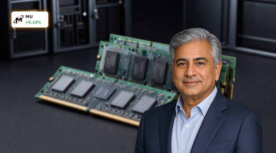 Micron Earnings boosted by AI demand, premium DRAM and HBM memory chips symbolizing the global AI memory boom