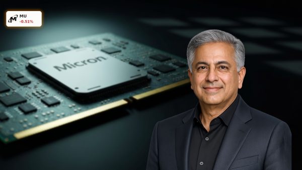 Advanced AI memory semiconductor chip representing a deep Micron Technology Analysis.