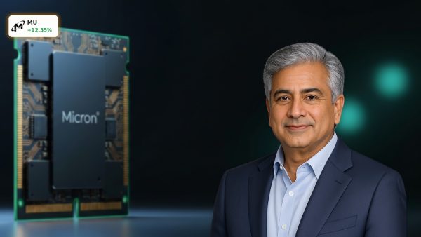 Micron Technology Earnings surge driven by high-bandwidth memory chip demand during the AI hardware boom.
