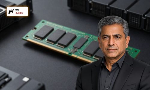 Micron AI Memory Cycle symbolized by premium HBM and DRAM chips amid volatile AI data center demand