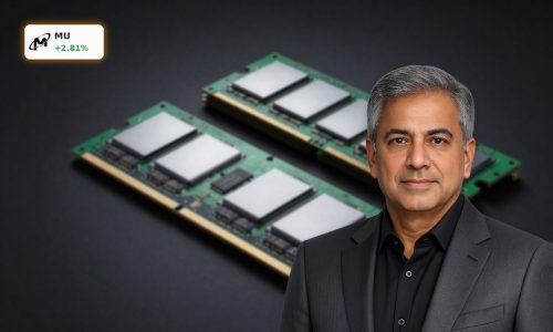 Premium Micron memory chips on dark background highlight AI demand and Micron Forecast debate