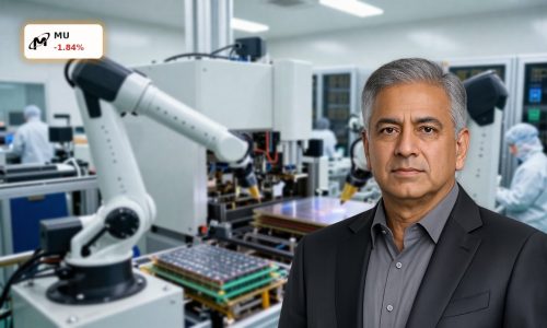 High-tech semiconductor fab symbolizing Micron AI Memory Boom in DRAM and HBM chips