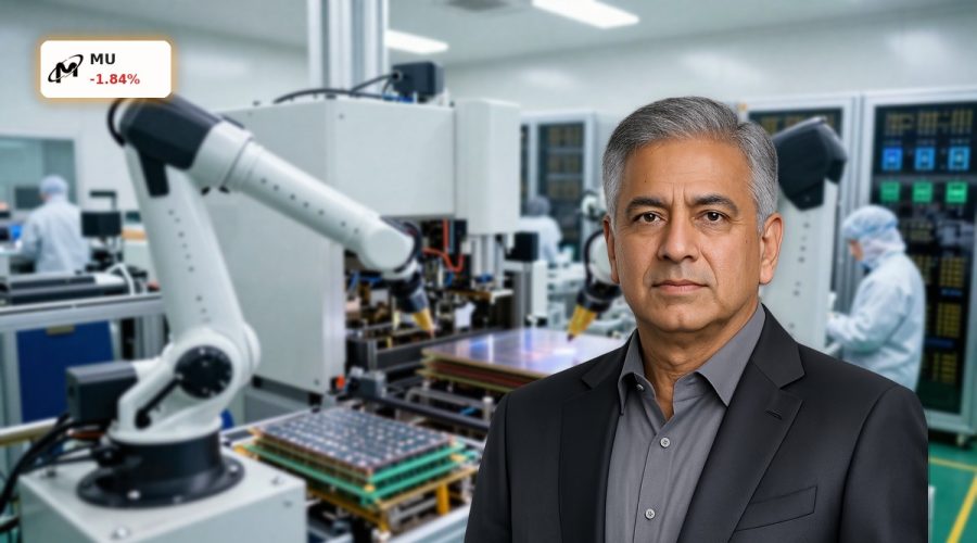 High-tech semiconductor fab symbolizing Micron AI Memory Boom in DRAM and HBM chips