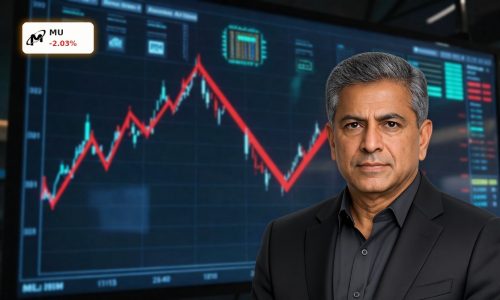 MU stock chart with slight pullback amid strong Micron AI Demand and AI memory growth backdrop