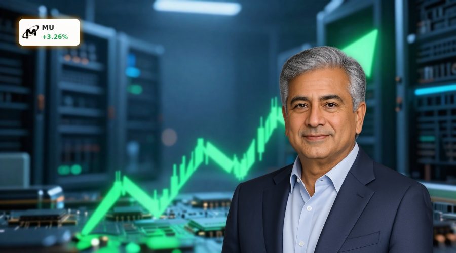 Micron Earnings rally illustrated by a sharp MU stock surge tied to AI memory demand