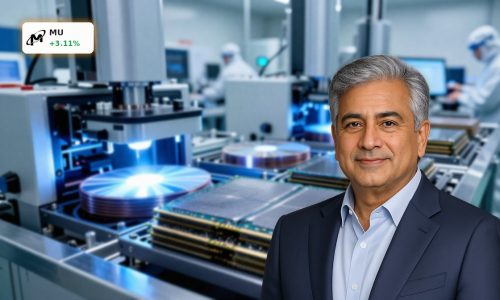 Advanced semiconductor fab producing Micron HBM for AI data center GPUs amid surging demand